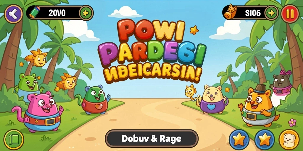 Tampilan awal yang menarik dan penuh warna.