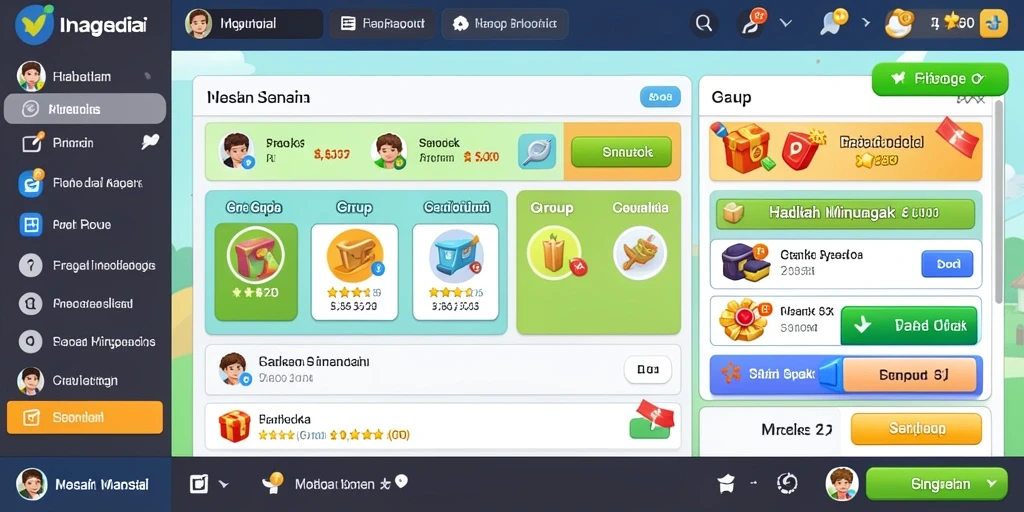 Tampilan awal game JURAGAN404 dengan karakter yang menarik.