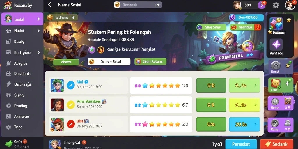 Tampilan grafis yang menawan dan dinamis.