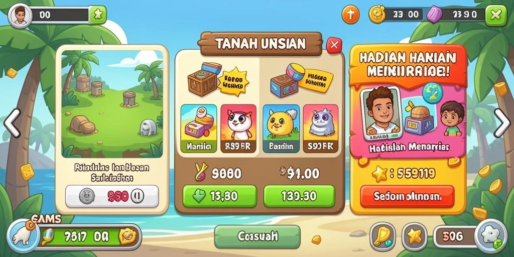 Tampilan utama yang menarik dan mudah dinavigasi.