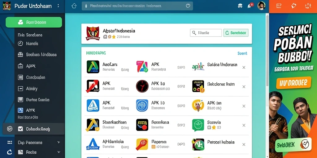 Tampilan utama RAYA22 yang menarik dan interaktif.