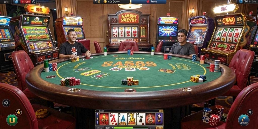 Tampilan awal game SURGAVIP yang atraktif.